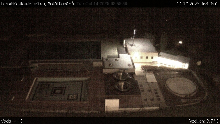 Lázně Kostelec u Zlína - Areál bazénů - 14.10.2025 v 06:00 Lázně Kostelec u Zlína - Areál bazénů - 14.10.2025 v 06:00