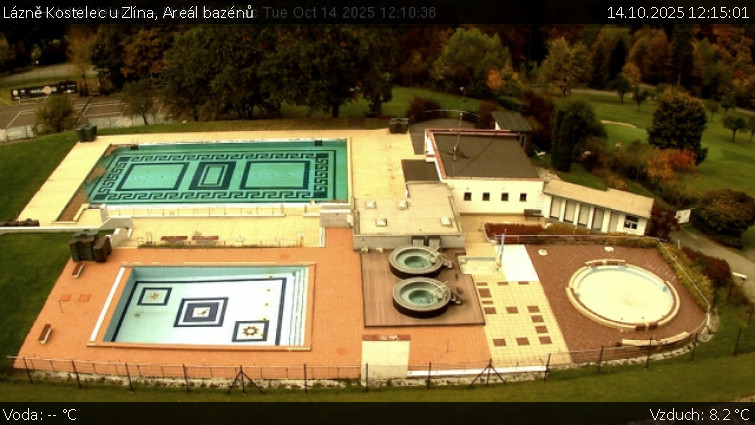 Lázně Kostelec u Zlína - Areál bazénů - 14.10.2025 v 12:15 Lázně Kostelec u Zlína - Areál bazénů - 14.10.2025 v 12:15
