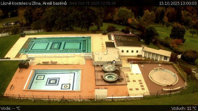 Lázně Kostelec u Zlína - Areál bazénů - 15.10.2025 v 13:00 Lázně Kostelec u Zlína - Areál bazénů - 15.10.2025 v 13:00