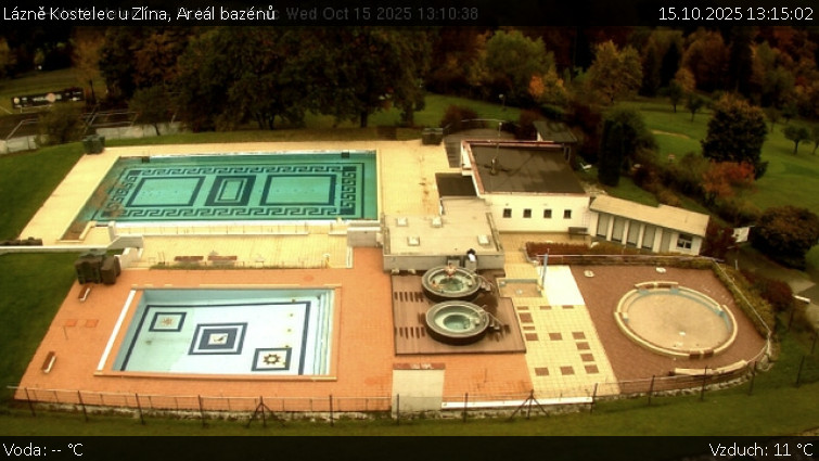 Lázně Kostelec u Zlína - Areál bazénů - 15.10.2025 v 13:15 Lázně Kostelec u Zlína - Areál bazénů - 15.10.2025 v 13:15