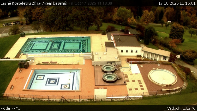Lázně Kostelec u Zlína - Areál bazénů - 17.10.2025 v 11:15 Lázně Kostelec u Zlína - Areál bazénů - 17.10.2025 v 11:15