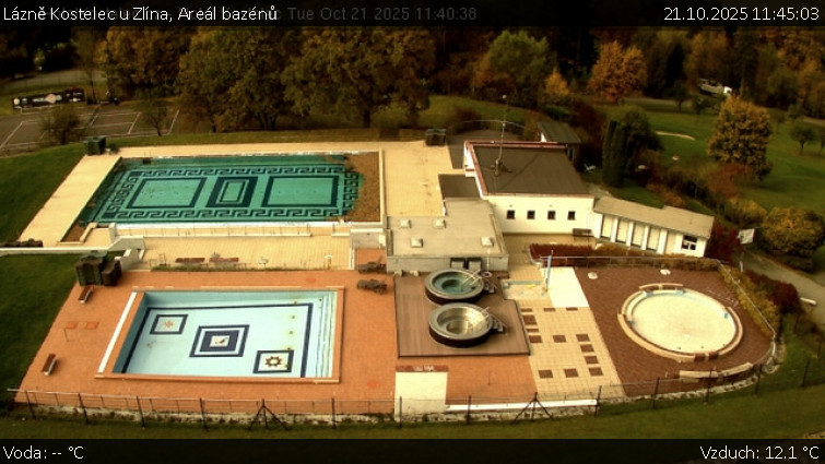 Lázně Kostelec u Zlína - Areál bazénů - 21.10.2025 v 11:45 Lázně Kostelec u Zlína - Areál bazénů - 21.10.2025 v 11:45
