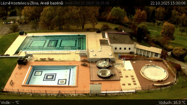 Lázně Kostelec u Zlína - Areál bazénů - 22.10.2025 v 15:30 Lázně Kostelec u Zlína - Areál bazénů - 22.10.2025 v 15:30