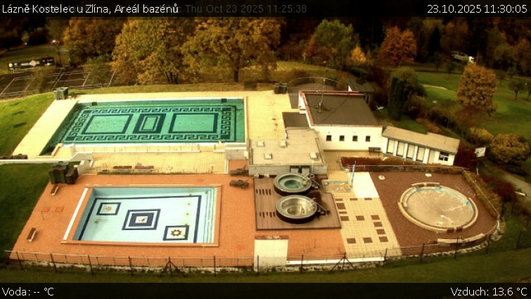 Lázně Kostelec u Zlína - Areál bazénů - 23.10.2025 v 11:30 Lázně Kostelec u Zlína - Areál bazénů - 23.10.2025 v 11:30