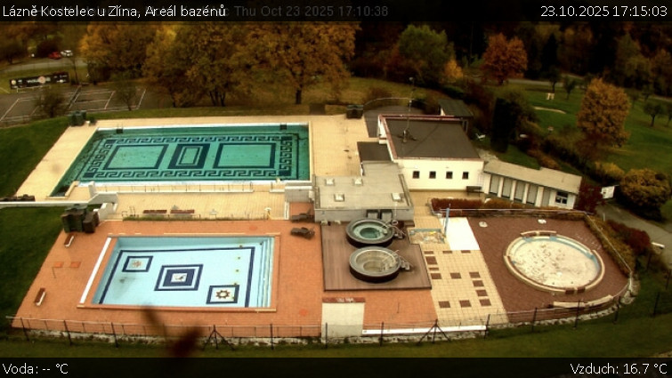 Lázně Kostelec u Zlína - Areál bazénů - 23.10.2025 v 17:15 Lázně Kostelec u Zlína - Areál bazénů - 23.10.2025 v 17:15
