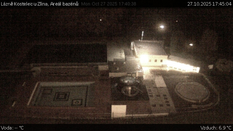 Lázně Kostelec u Zlína - Areál bazénů - 27.10.2025 v 17:45 Lázně Kostelec u Zlína - Areál bazénů - 27.10.2025 v 17:45
