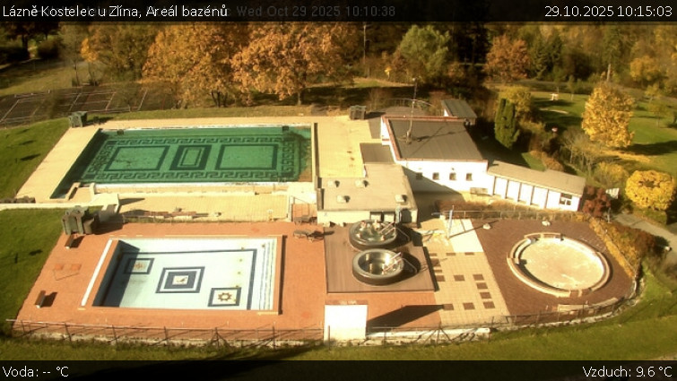 Lázně Kostelec u Zlína - Areál bazénů - 29.10.2025 v 10:15 Lázně Kostelec u Zlína - Areál bazénů - 29.10.2025 v 10:15