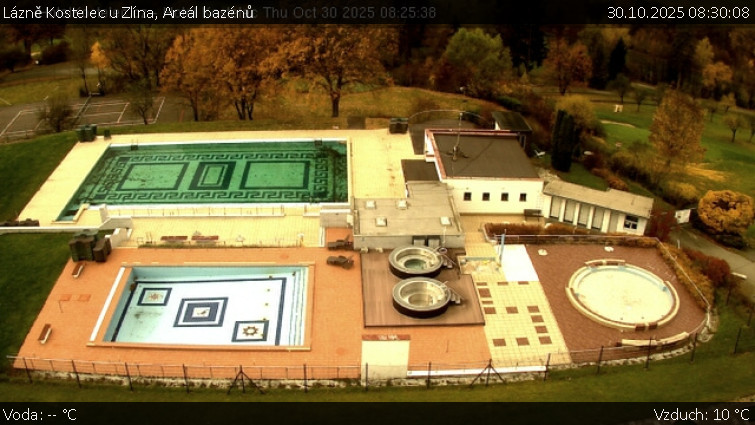 Lázně Kostelec u Zlína - Areál bazénů - 30.10.2025 v 08:30 Lázně Kostelec u Zlína - Areál bazénů - 30.10.2025 v 08:30