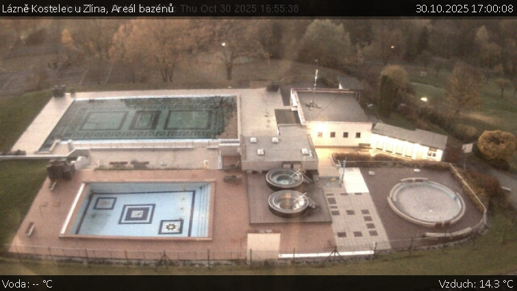 Lázně Kostelec u Zlína - Areál bazénů - 30.10.2025 v 17:00 Lázně Kostelec u Zlína - Areál bazénů - 30.10.2025 v 17:00