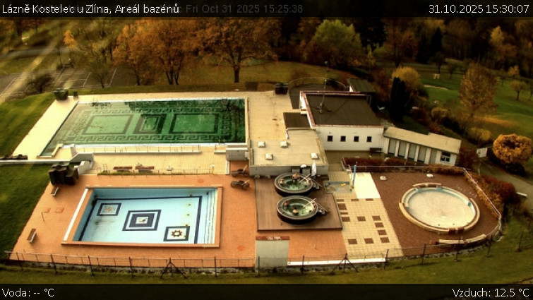 Lázně Kostelec u Zlína - Areál bazénů - 31.10.2025 v 15:30 Lázně Kostelec u Zlína - Areál bazénů - 31.10.2025 v 15:30