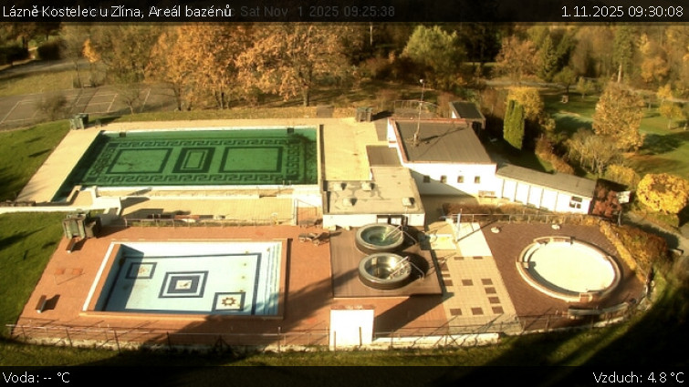 Lázně Kostelec u Zlína - Areál bazénů - 1.11.2025 v 09:30 Lázně Kostelec u Zlína - Areál bazénů - 1.11.2025 v 09:30