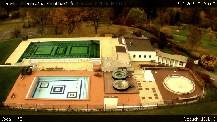 Lázně Kostelec u Zlína - Areál bazénů - 2.11.2025 v 09:30 Lázně Kostelec u Zlína - Areál bazénů - 2.11.2025 v 09:30