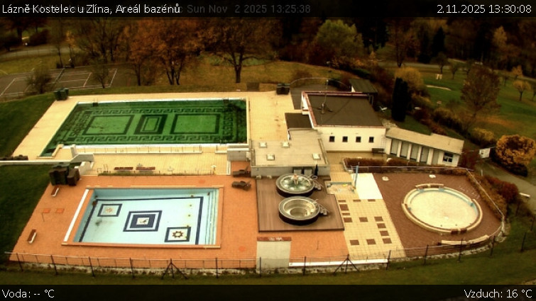 Lázně Kostelec u Zlína - Areál bazénů - 2.11.2025 v 13:30 Lázně Kostelec u Zlína - Areál bazénů - 2.11.2025 v 13:30