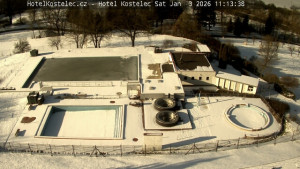 Lázně Kostelec u Zlína - Areál bazénů - 3.1.2026 v 11:15 Lázně Kostelec u Zlína - Areál bazénů - 3.1.2026 v 11:15