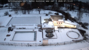 Lázně Kostelec u Zlína - Areál bazénů - 7.1.2026 v 07:15 Lázně Kostelec u Zlína - Areál bazénů - 7.1.2026 v 07:15