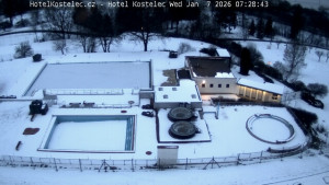 Lázně Kostelec u Zlína - Areál bazénů - 7.1.2026 v 07:30 Lázně Kostelec u Zlína - Areál bazénů - 7.1.2026 v 07:30