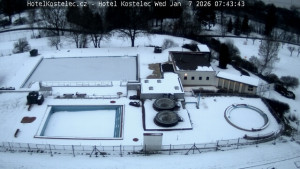 Lázně Kostelec u Zlína - Areál bazénů - 7.1.2026 v 07:45 Lázně Kostelec u Zlína - Areál bazénů - 7.1.2026 v 07:45