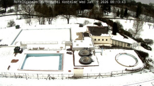 Lázně Kostelec u Zlína - Areál bazénů - 7.1.2026 v 08:15 Lázně Kostelec u Zlína - Areál bazénů - 7.1.2026 v 08:15