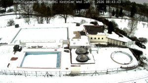 Lázně Kostelec u Zlína - Areál bazénů - 7.1.2026 v 08:45 Lázně Kostelec u Zlína - Areál bazénů - 7.1.2026 v 08:45