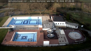 Lázně Kostelec u Zlína - Areál bazénů - 18.3.2026 v 07:30 Lázně Kostelec u Zlína - Areál bazénů - 18.3.2026 v 07:30
