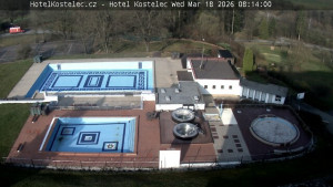 Lázně Kostelec u Zlína - Areál bazénů - 18.3.2026 v 08:15 Lázně Kostelec u Zlína - Areál bazénů - 18.3.2026 v 08:15