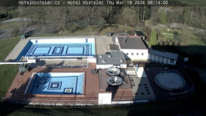Lázně Kostelec u Zlína - Areál bazénů - 19.3.2026 v 08:15 Lázně Kostelec u Zlína - Areál bazénů - 19.3.2026 v 08:15