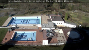 Lázně Kostelec u Zlína - Areál bazénů - 19.3.2026 v 08:45 Lázně Kostelec u Zlína - Areál bazénů - 19.3.2026 v 08:45