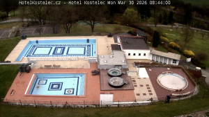 Lázně Kostelec u Zlína - Areál bazénů - 30.3.2026 v 08:45 Lázně Kostelec u Zlína - Areál bazénů - 30.3.2026 v 08:45