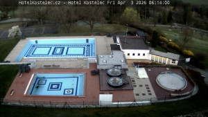 Lázně Kostelec u Zlína - Areál bazénů - 3.4.2026 v 06:15 Lázně Kostelec u Zlína - Areál bazénů - 3.4.2026 v 06:15