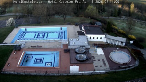 Lázně Kostelec u Zlína - Areál bazénů - 3.4.2026 v 07:15 Lázně Kostelec u Zlína - Areál bazénů - 3.4.2026 v 07:15