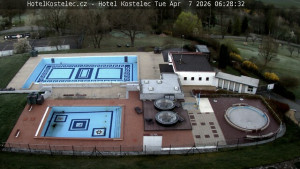 Lázně Kostelec u Zlína - Areál bazénů - 7.4.2026 v 06:30 Lázně Kostelec u Zlína - Areál bazénů - 7.4.2026 v 06:30