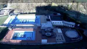 Lázně Kostelec u Zlína - Areál bazénů - 7.4.2026 v 07:45 Lázně Kostelec u Zlína - Areál bazénů - 7.4.2026 v 07:45