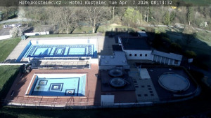 Lázně Kostelec u Zlína - Areál bazénů - 7.4.2026 v 08:15 Lázně Kostelec u Zlína - Areál bazénů - 7.4.2026 v 08:15