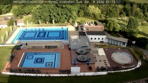 Lázně Kostelec u Zlína - Areál bazénů - 9.6.2026 v 07:15 Lázně Kostelec u Zlína - Areál bazénů - 9.6.2026 v 07:15