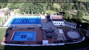 Lázně Kostelec u Zlína - Areál bazénů - 16.6.2026 v 07:15 Lázně Kostelec u Zlína - Areál bazénů - 16.6.2026 v 07:15