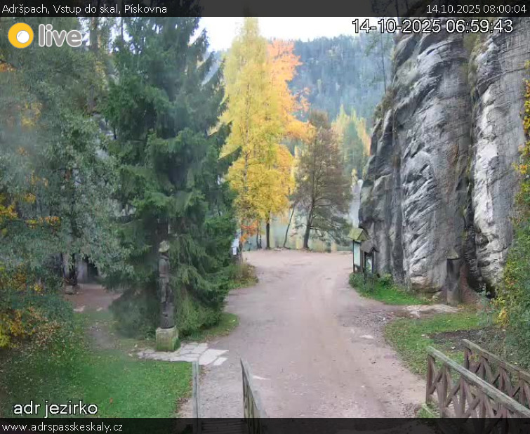 Adršpach - Vstup do skal, Pískovna - 14.10.2025 v 08:00 Adršpach - Vstup do skal, Pískovna - 14.10.2025 v 08:00