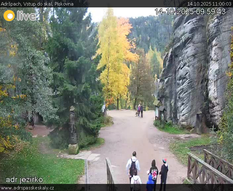 Adršpach - Vstup do skal, Pískovna - 14.10.2025 v 11:00 Adršpach - Vstup do skal, Pískovna - 14.10.2025 v 11:00