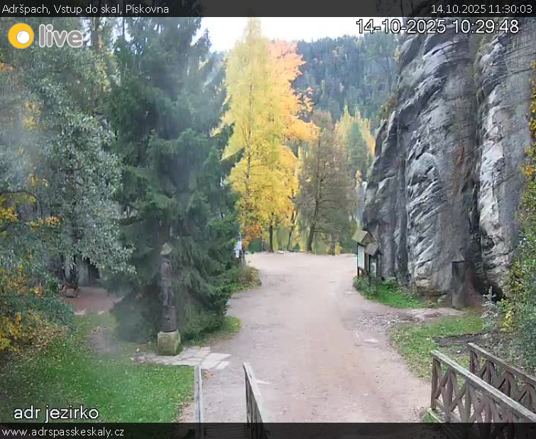 Adršpach - Vstup do skal, Pískovna - 14.10.2025 v 11:30 Adršpach - Vstup do skal, Pískovna - 14.10.2025 v 11:30