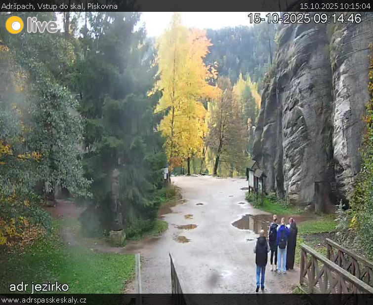 Adršpach - Vstup do skal, Pískovna - 15.10.2025 v 10:15 Adršpach - Vstup do skal, Pískovna - 15.10.2025 v 10:15