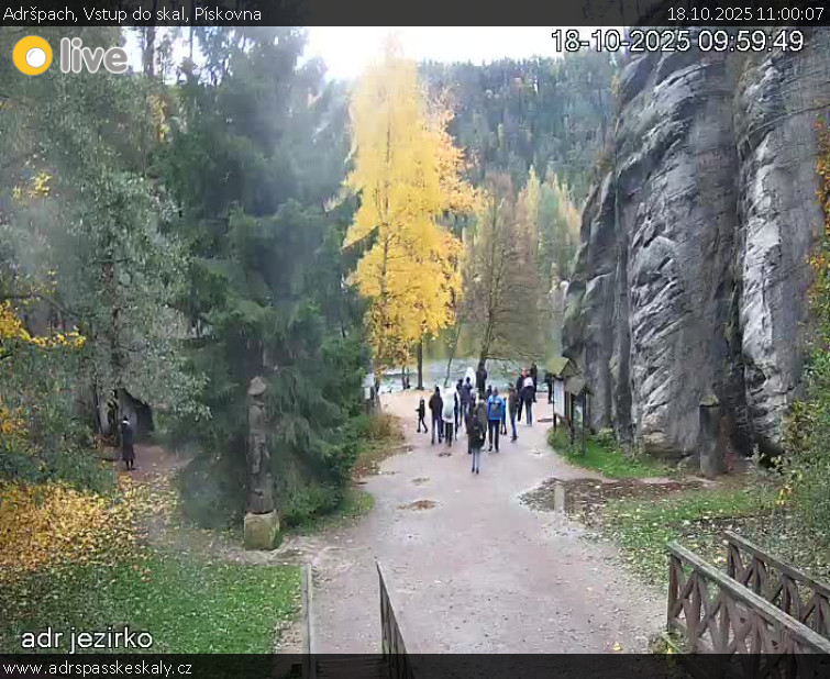 Adršpach - Vstup do skal, Pískovna - 18.10.2025 v 11:00 Adršpach - Vstup do skal, Pískovna - 18.10.2025 v 11:00