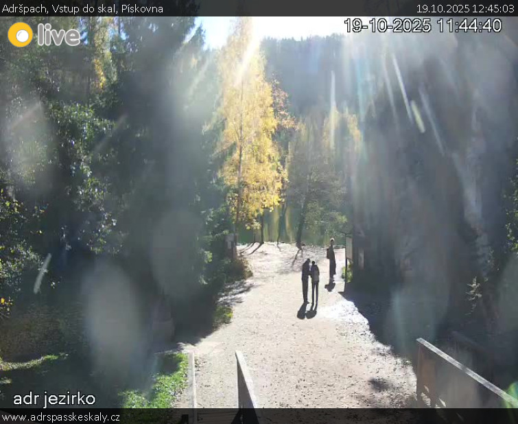 Adršpach - Vstup do skal, Pískovna - 19.10.2025 v 12:45 Adršpach - Vstup do skal, Pískovna - 19.10.2025 v 12:45