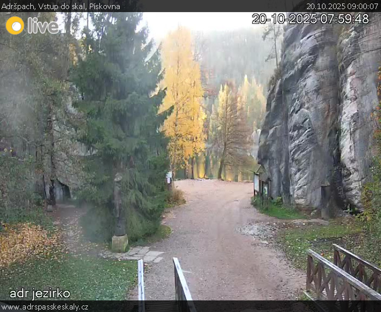 Adršpach - Vstup do skal, Pískovna - 20.10.2025 v 09:00 Adršpach - Vstup do skal, Pískovna - 20.10.2025 v 09:00