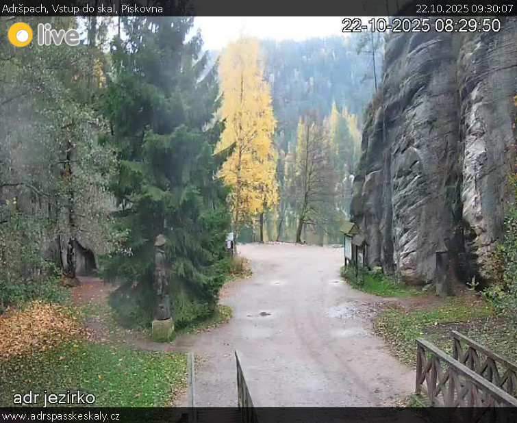 Adršpach - Vstup do skal, Pískovna - 22.10.2025 v 09:30 Adršpach - Vstup do skal, Pískovna - 22.10.2025 v 09:30