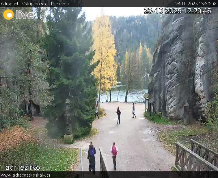 Adršpach - Vstup do skal, Pískovna - 23.10.2025 v 13:30 Adršpach - Vstup do skal, Pískovna - 23.10.2025 v 13:30