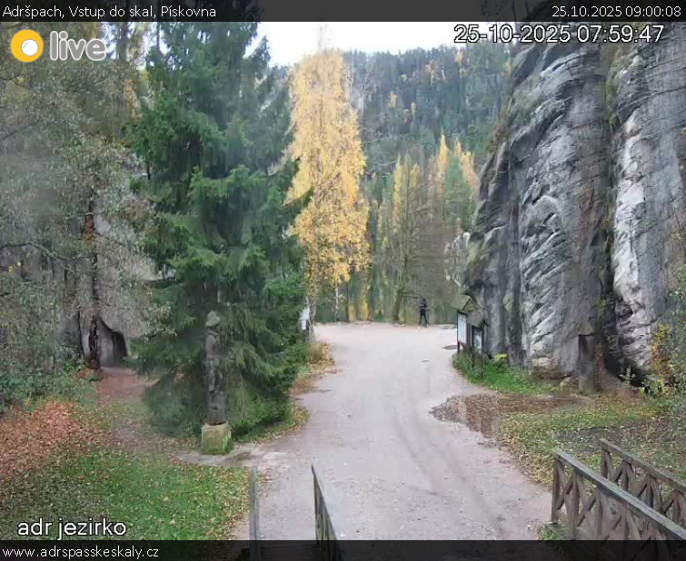 Adršpach - Vstup do skal, Pískovna - 25.10.2025 v 09:00 Adršpach - Vstup do skal, Pískovna - 25.10.2025 v 09:00