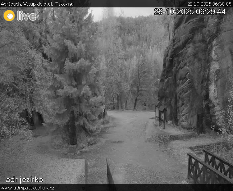 Adršpach - Vstup do skal, Pískovna - 29.10.2025 v 06:30 Adršpach - Vstup do skal, Pískovna - 29.10.2025 v 06:30