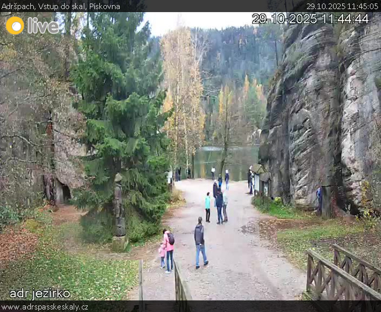 Adršpach - Vstup do skal, Pískovna - 29.10.2025 v 11:45 Adršpach - Vstup do skal, Pískovna - 29.10.2025 v 11:45