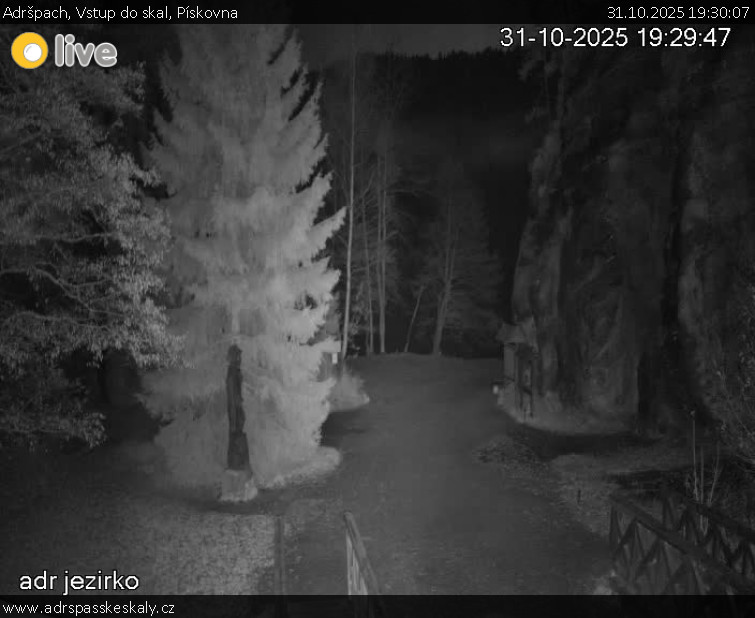 Adršpach - Vstup do skal, Pískovna - 31.10.2025 v 19:30 Adršpach - Vstup do skal, Pískovna - 31.10.2025 v 19:30