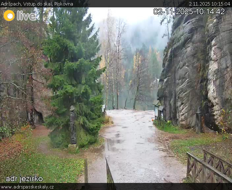 Adršpach - Vstup do skal, Pískovna - 2.11.2025 v 10:15 Adršpach - Vstup do skal, Pískovna - 2.11.2025 v 10:15