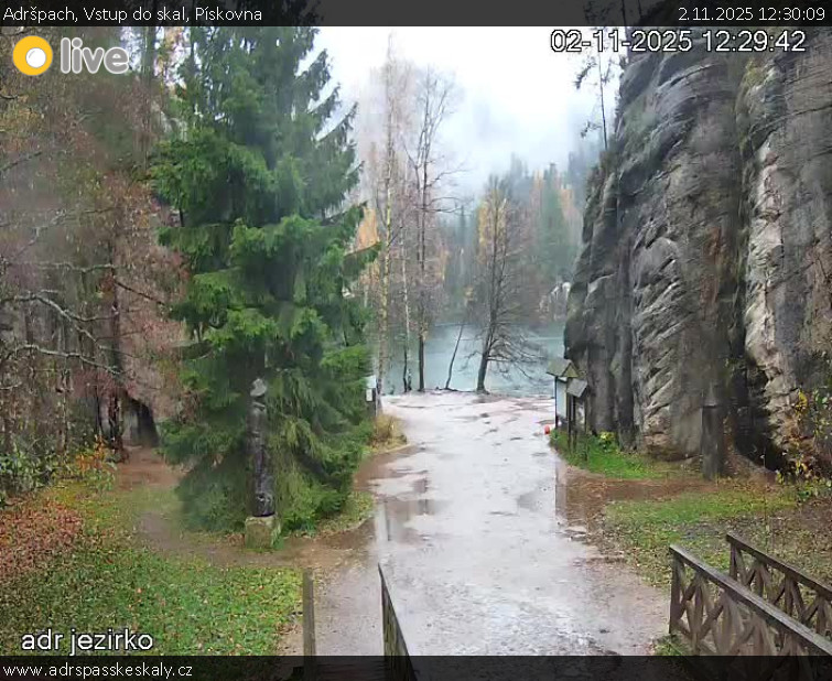 Adršpach - Vstup do skal, Pískovna - 2.11.2025 v 12:30 Adršpach - Vstup do skal, Pískovna - 2.11.2025 v 12:30